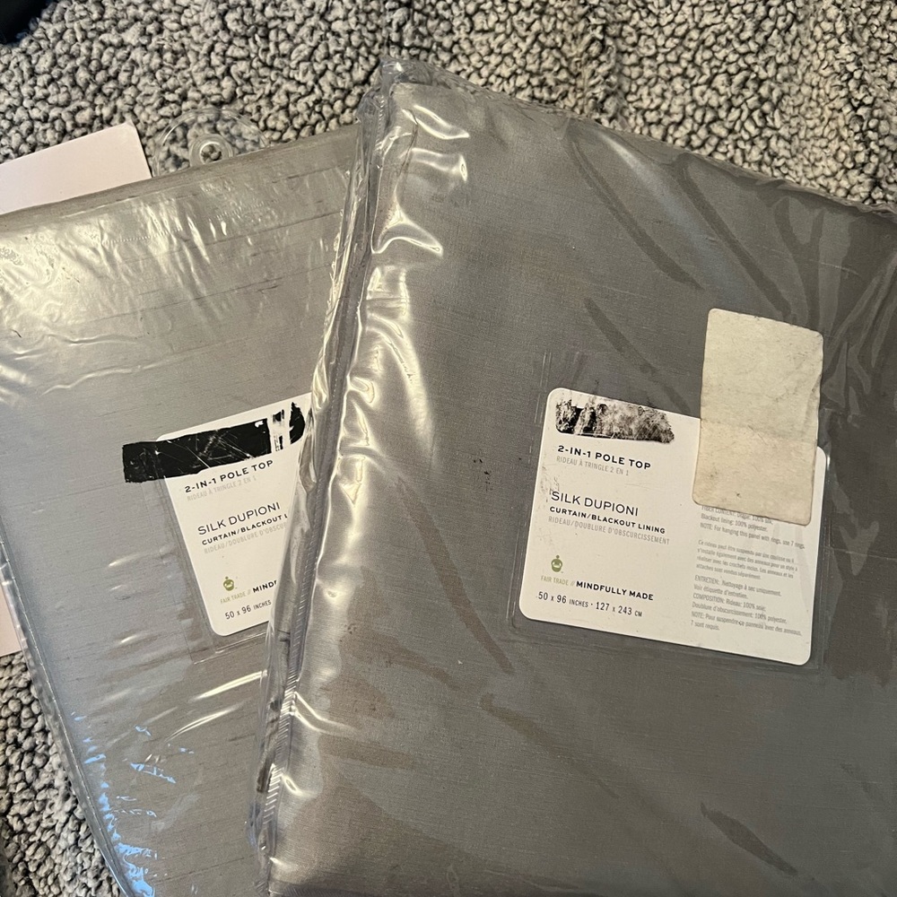 NIB - Pottery Barn Silk Dupioni Curtains